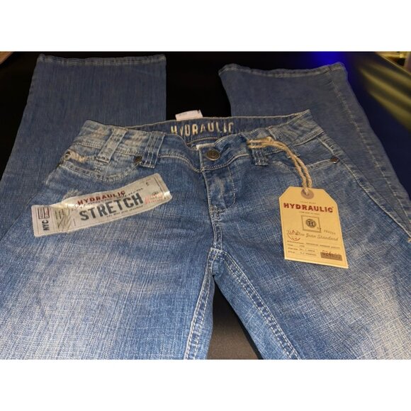 Women’s Hydraulic Bootcut Blue Jeans Size 9 - Picture 5 of 9
